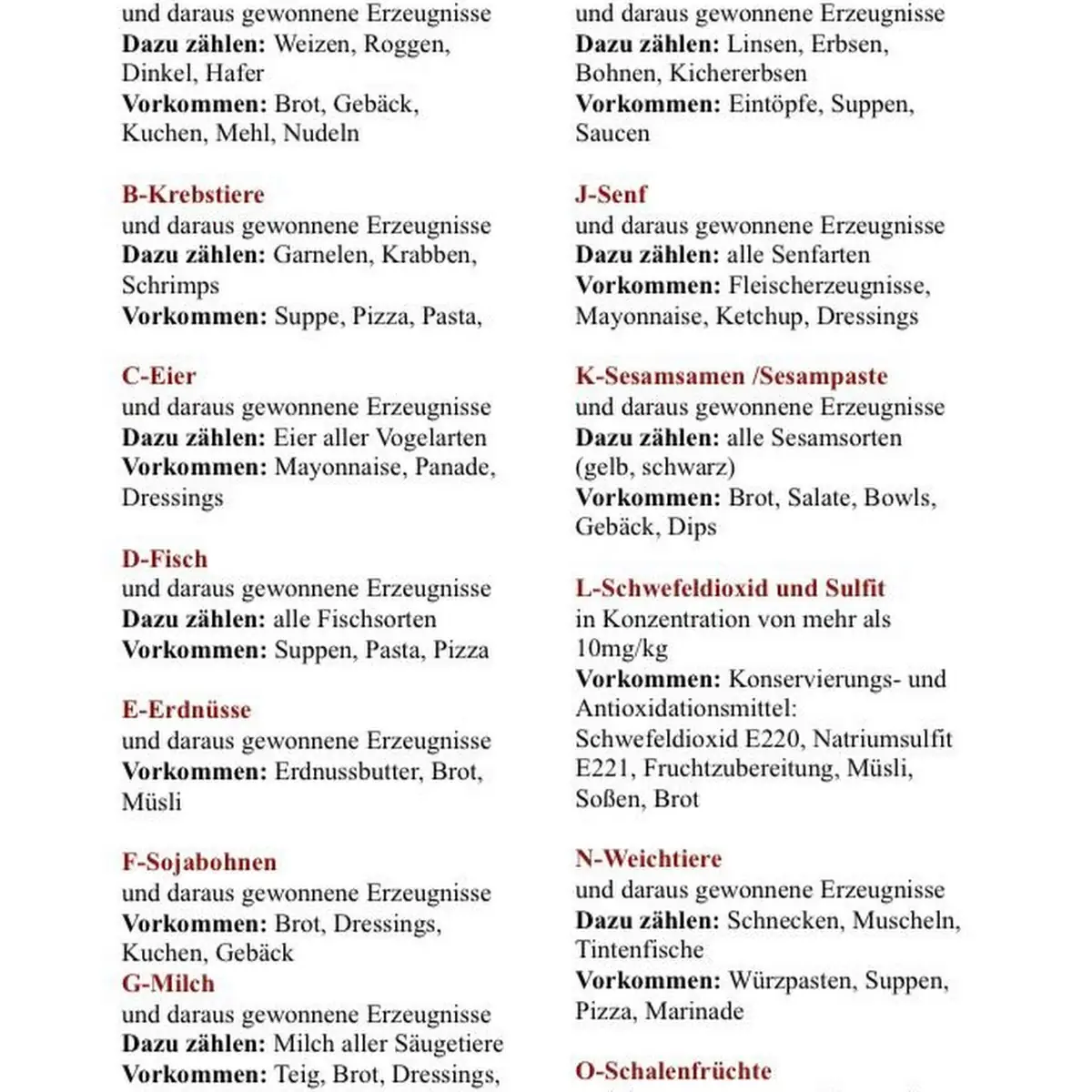Speisekarte photo 4