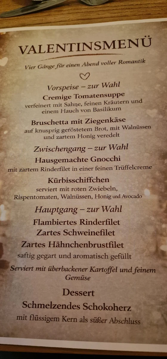 Speisekarte, Melange - Restaurant in Bad Wildbad