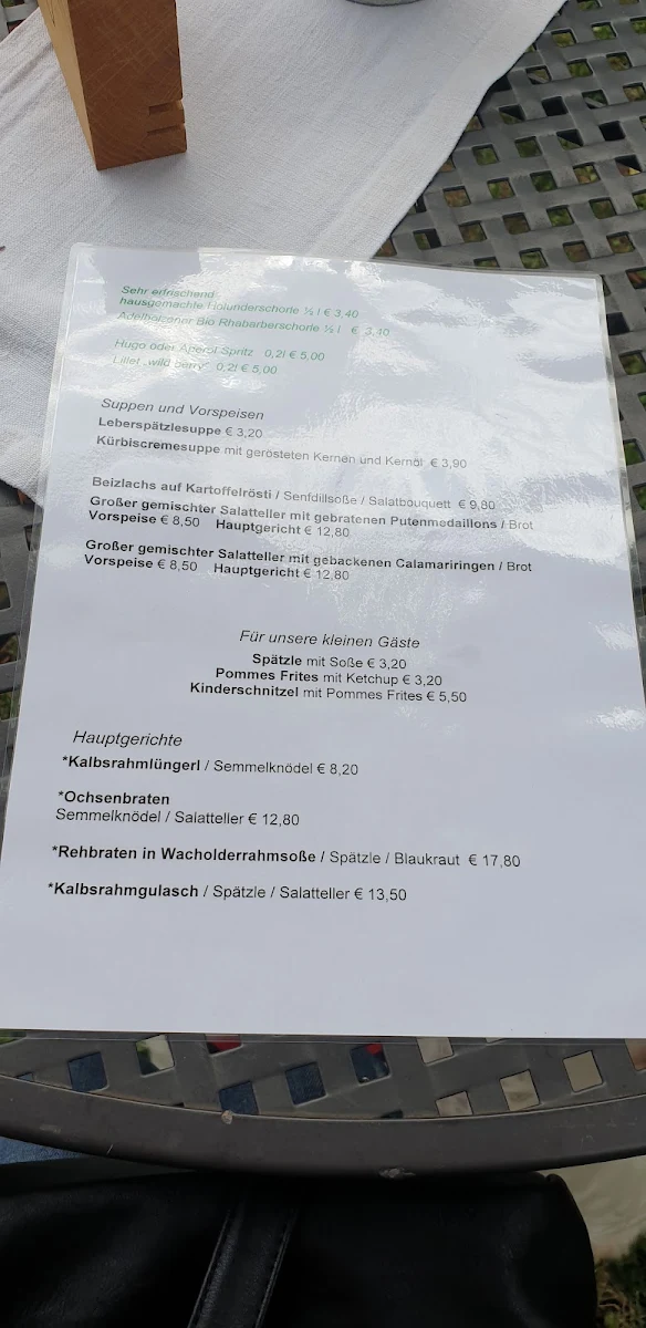 Speisekarte photo 1