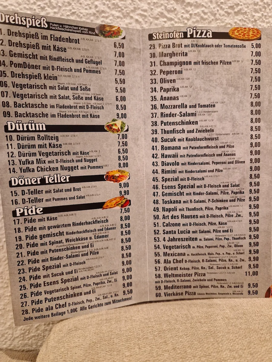 Speisekarte photo 2