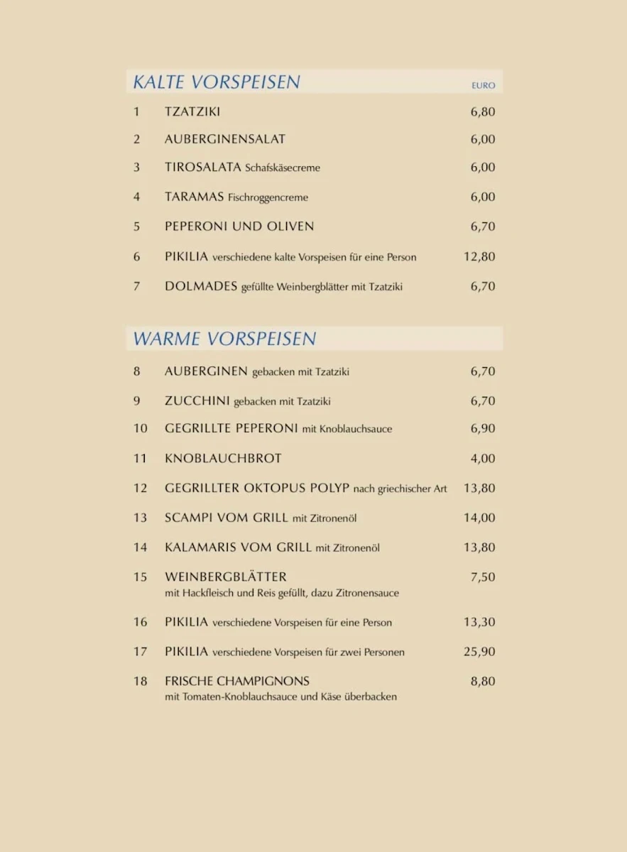 Speisekarte photo 4