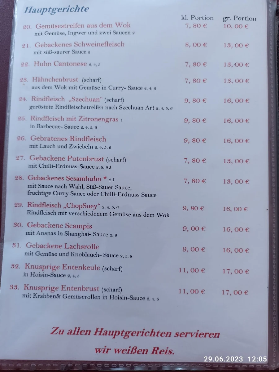 Speisekarte photo 3