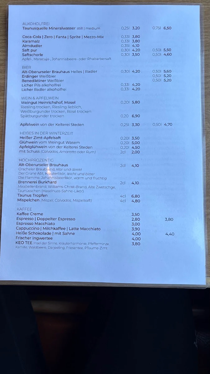 Speisekarte photo 1