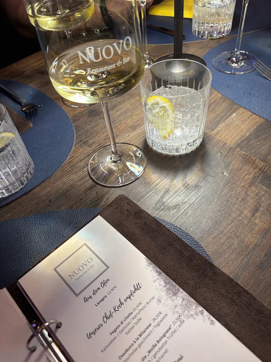 Speisekarte, NUOVO Restaurant & Bar
