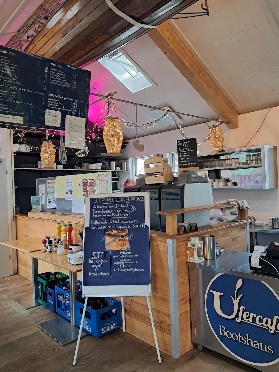 Speisekarte, Ufercafe Gischler