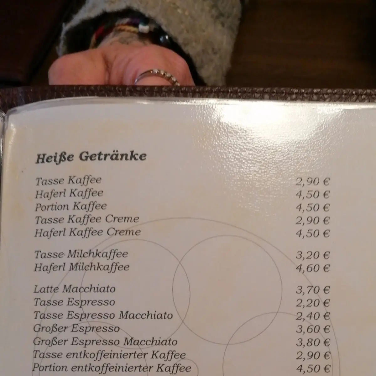 Speisekarte, Die Kaffeemühle - Lidl Bäckerei & Konditorei