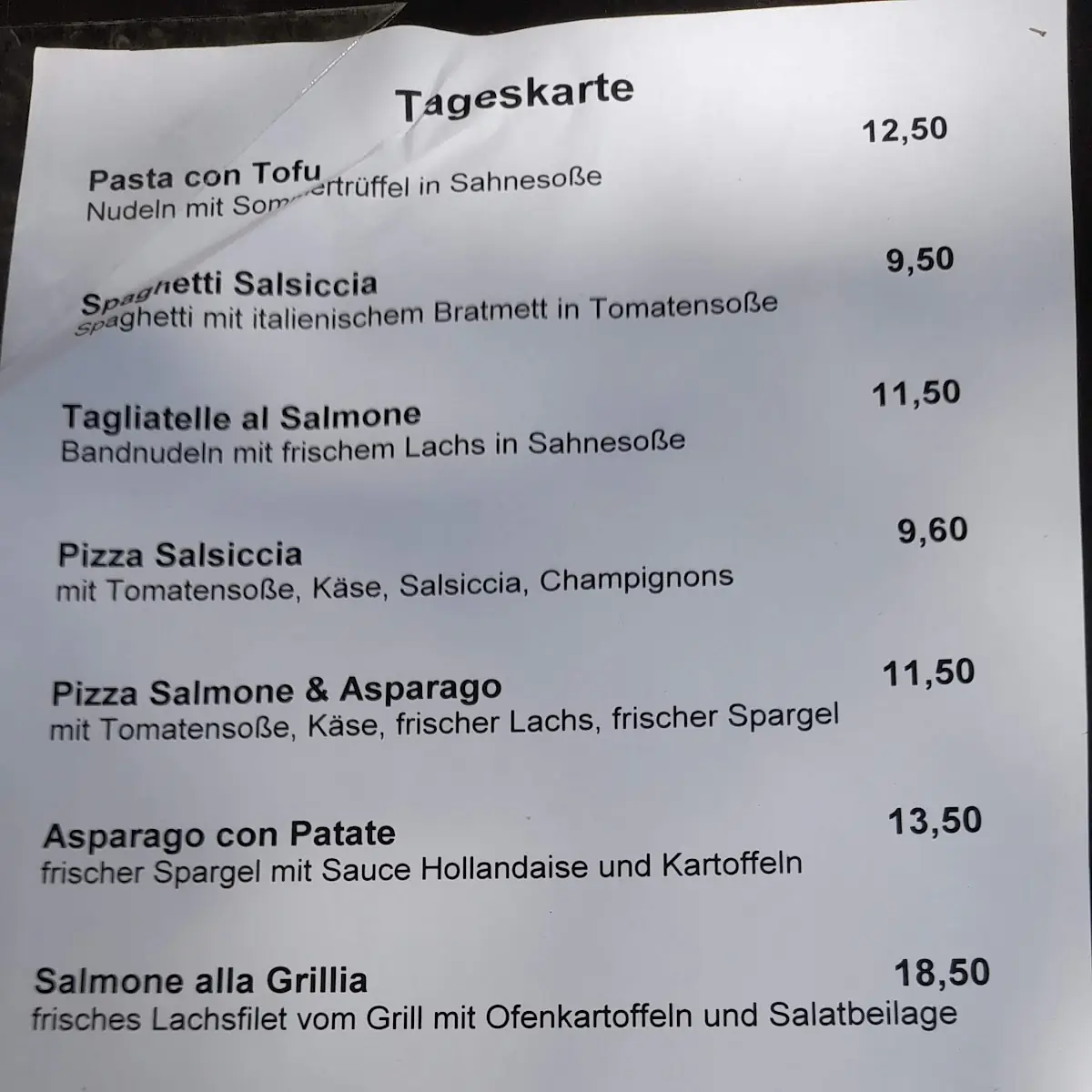Speisekarte photo 2