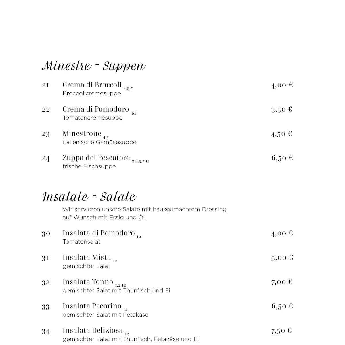 Speisekarte photo 5