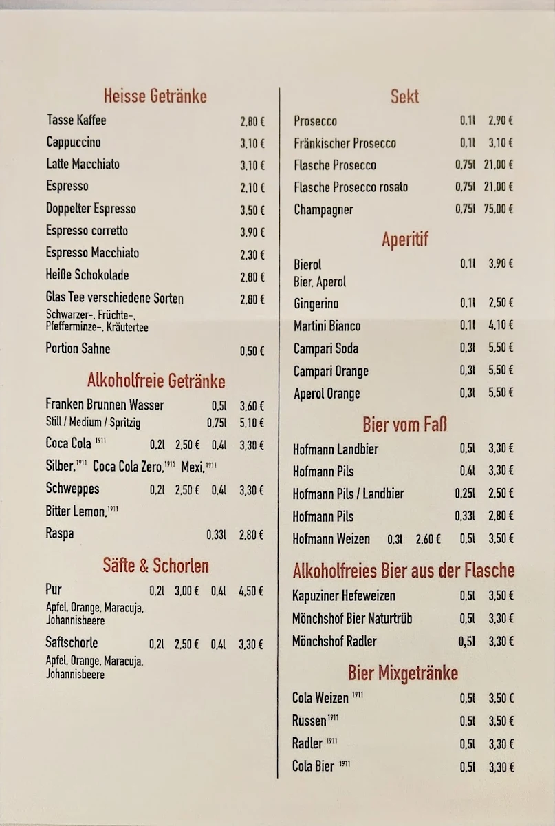 Speisekarte photo 2