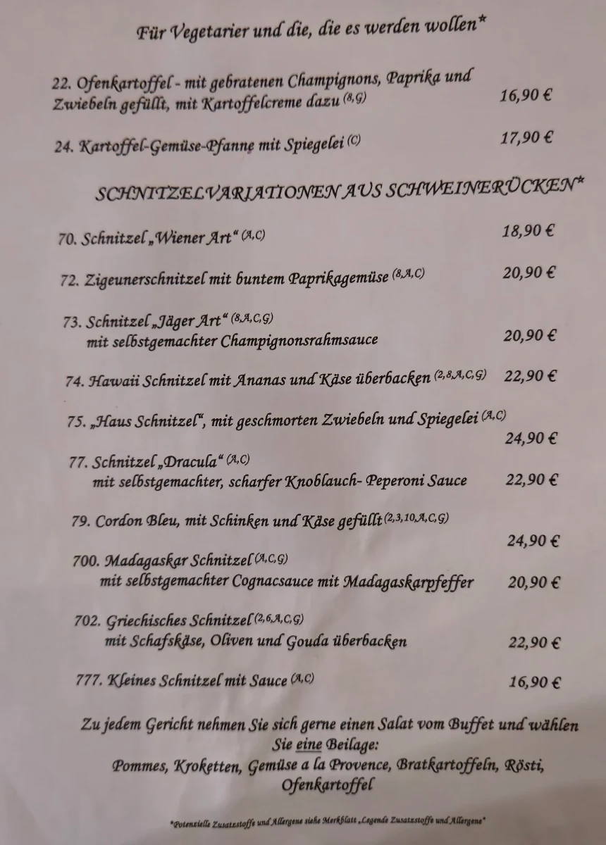 Speisekarte photo 1