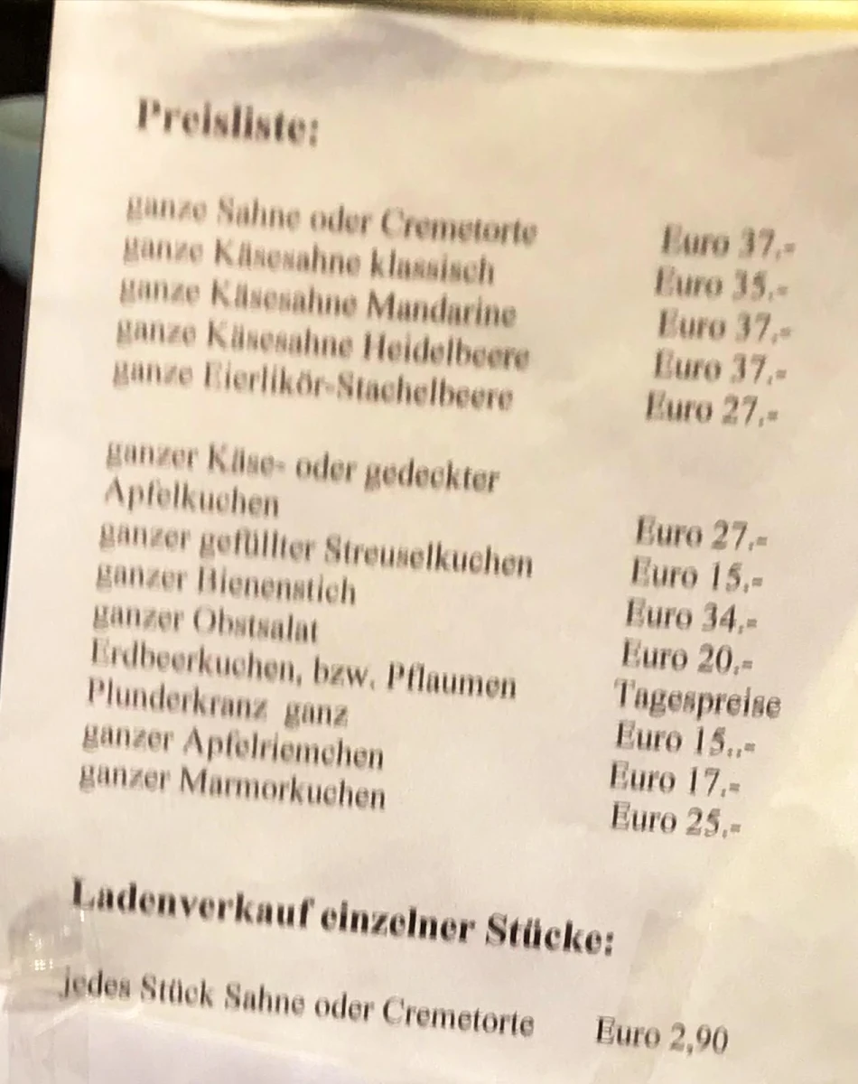Speisekarte photo 1