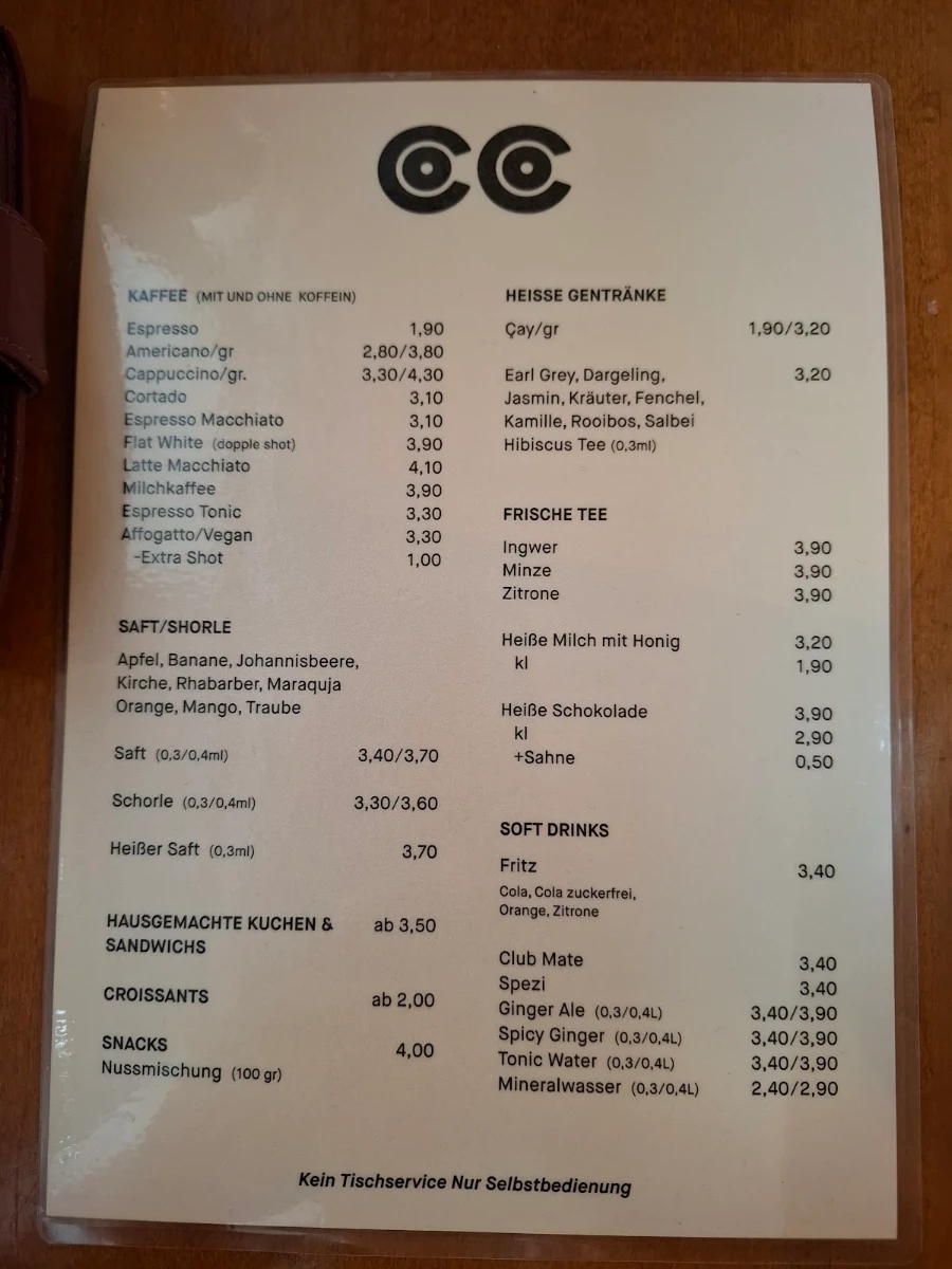 Speisekarte, COCO Şenol
