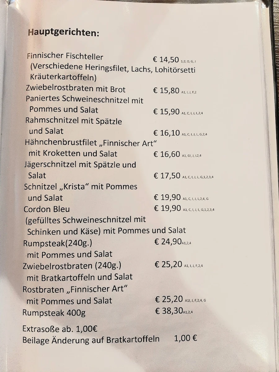 Speisekarte photo 2