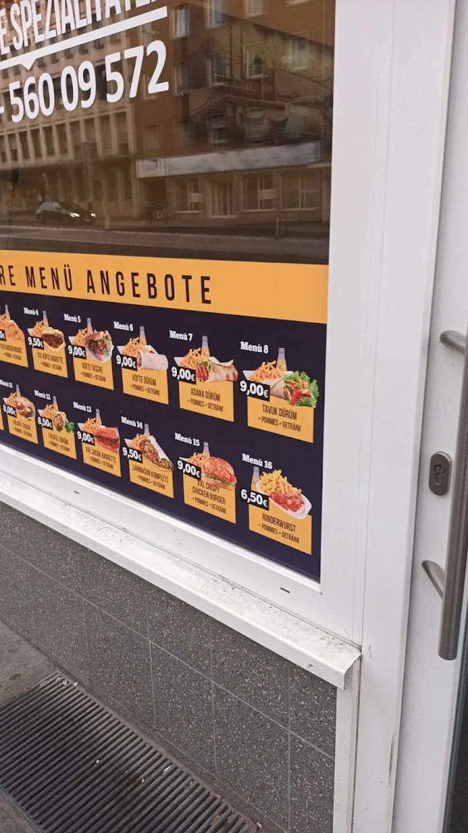 Speisekarte, Medinem Kebaphaus