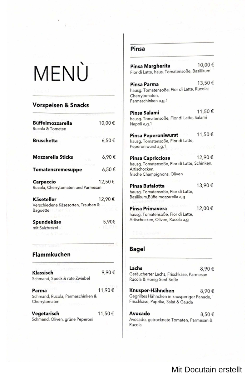 Speisekarte photo 3