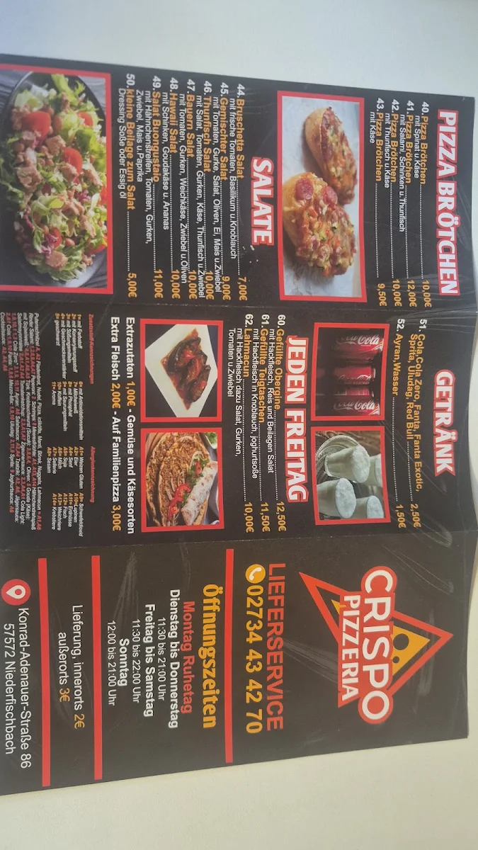 Speisekarte, Crispo