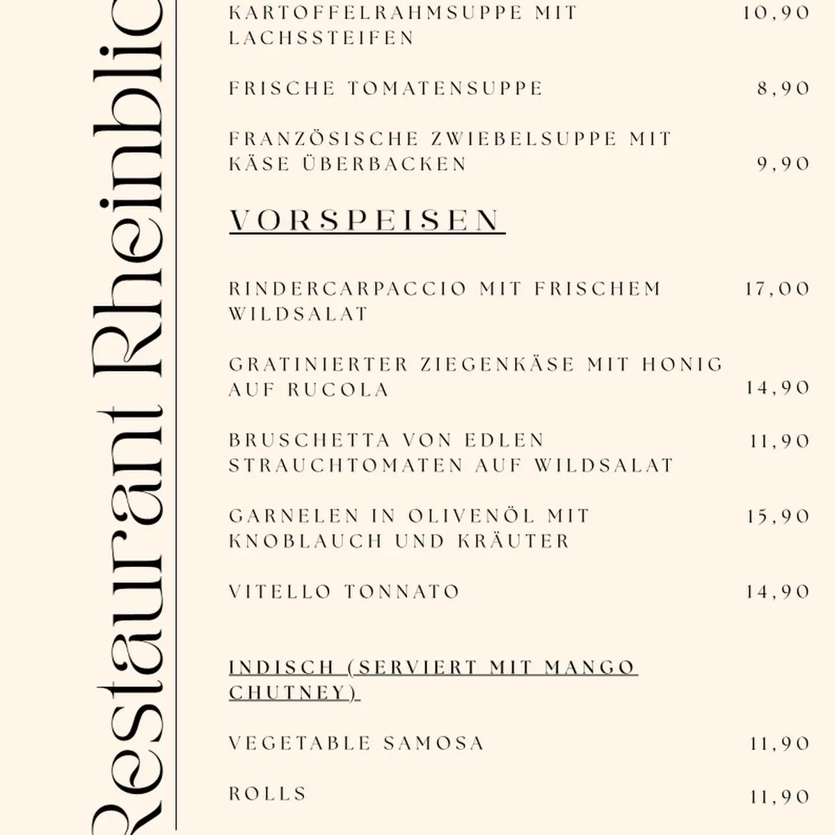 Speisekarte photo 1