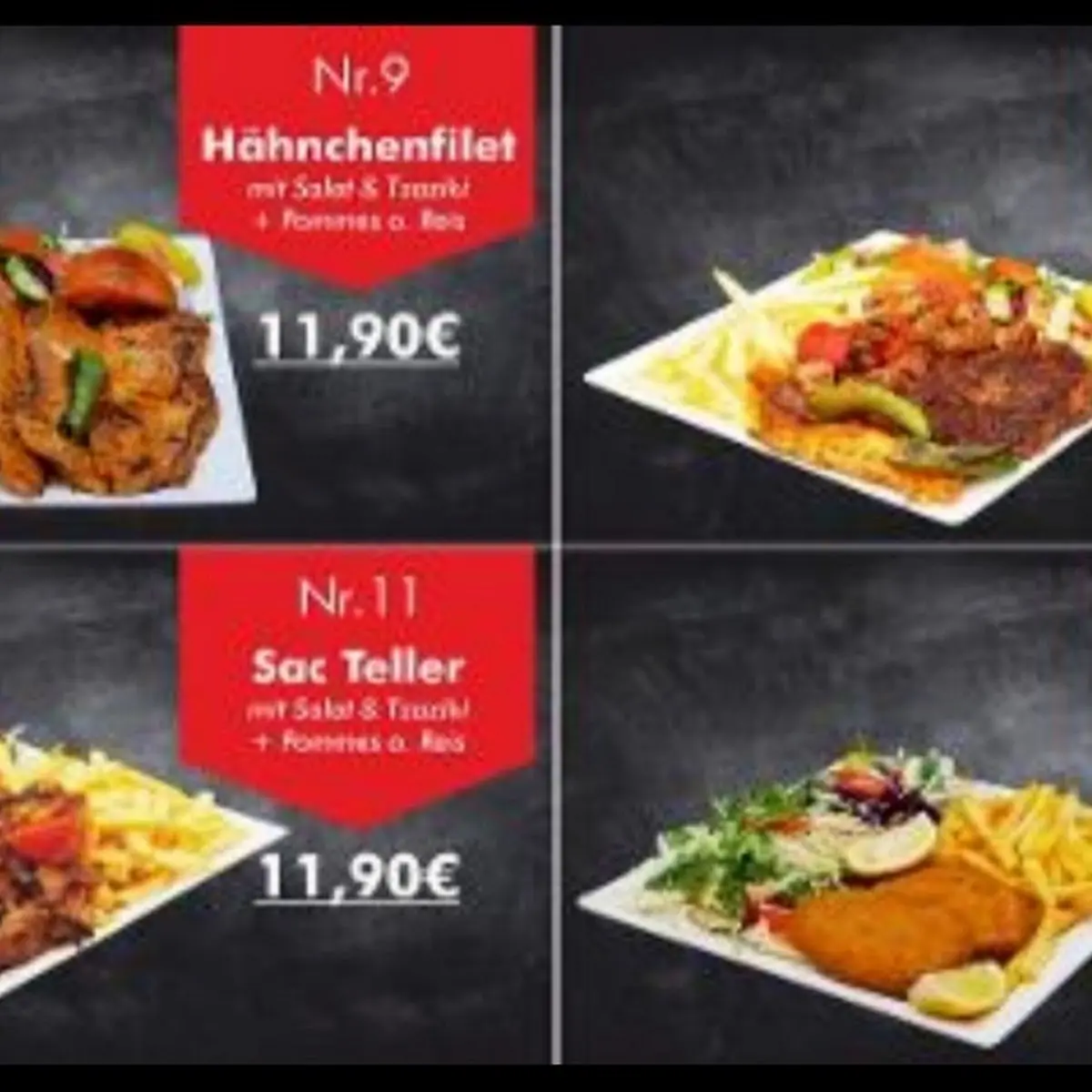 Speisekarte, Akin Grill