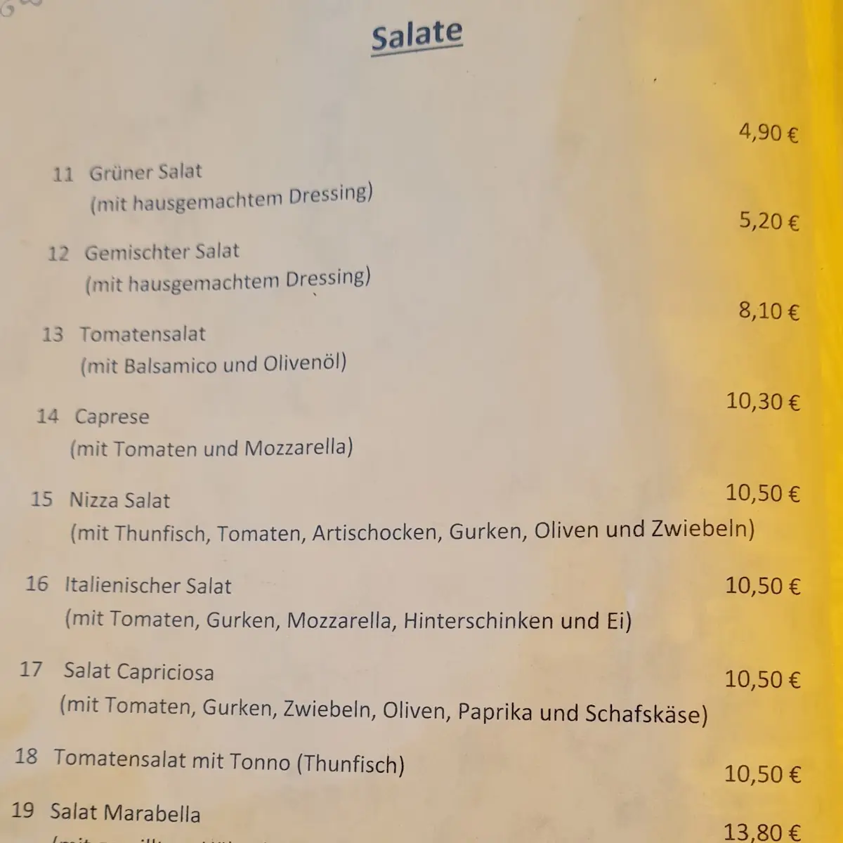 Speisekarte photo 4