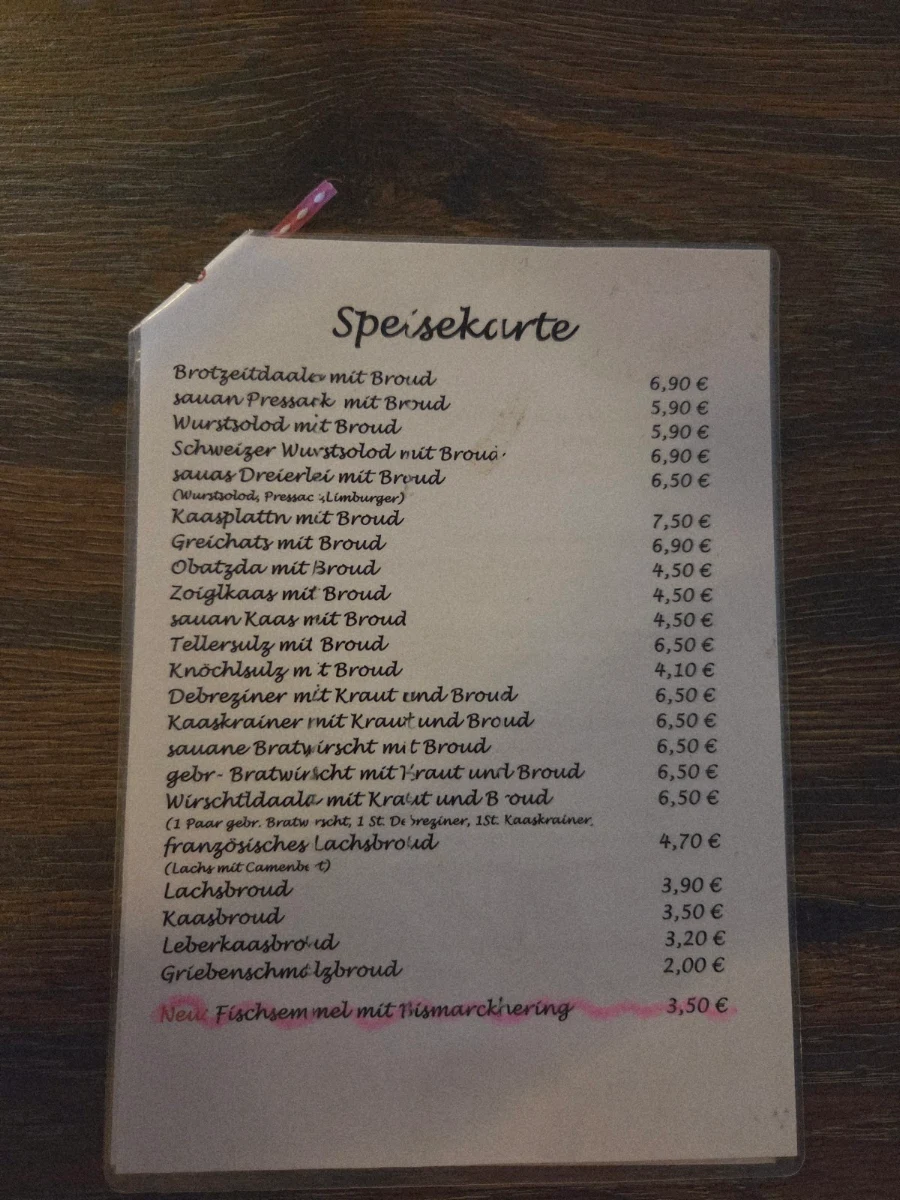 Speisekarte photo 1