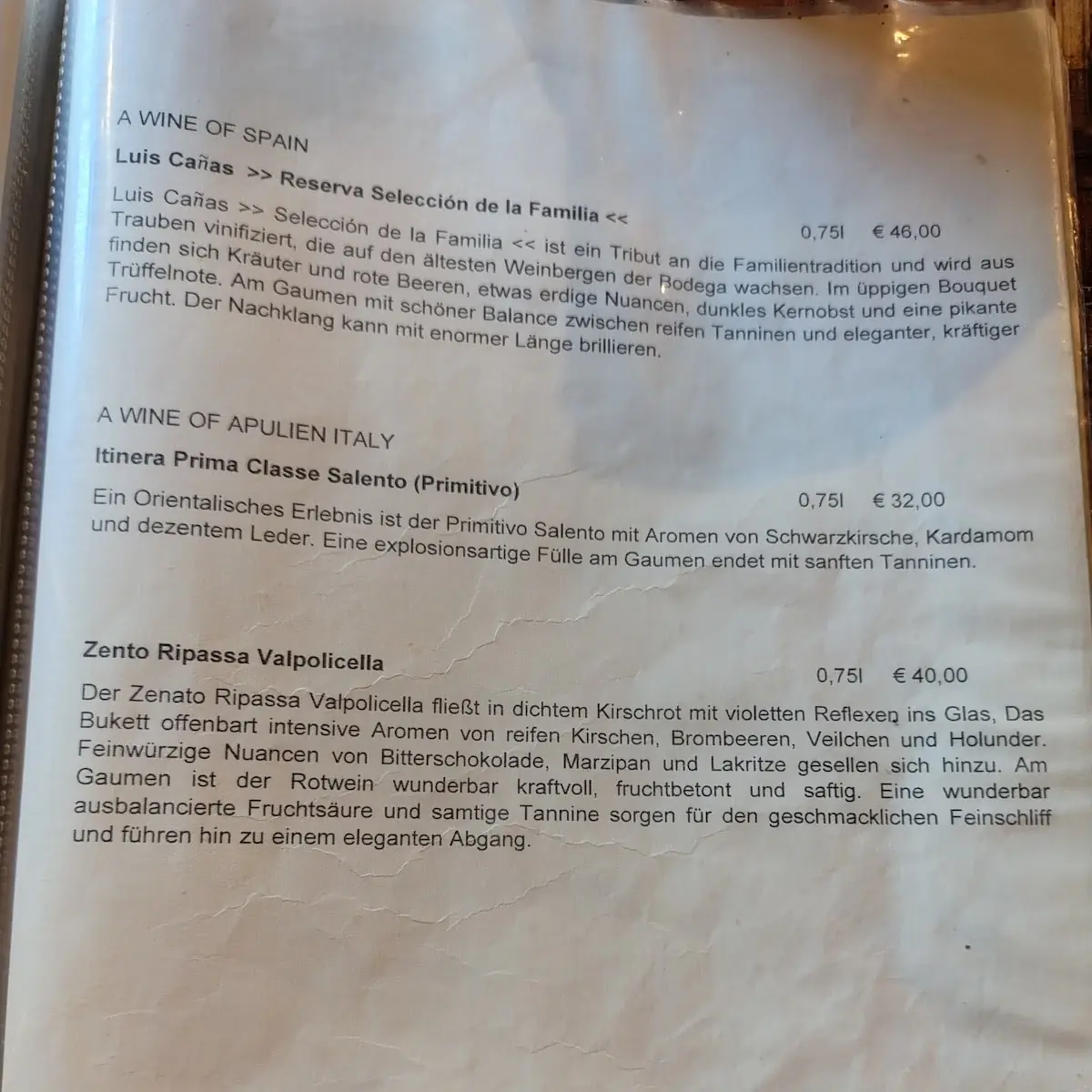 Speisekarte photo 2