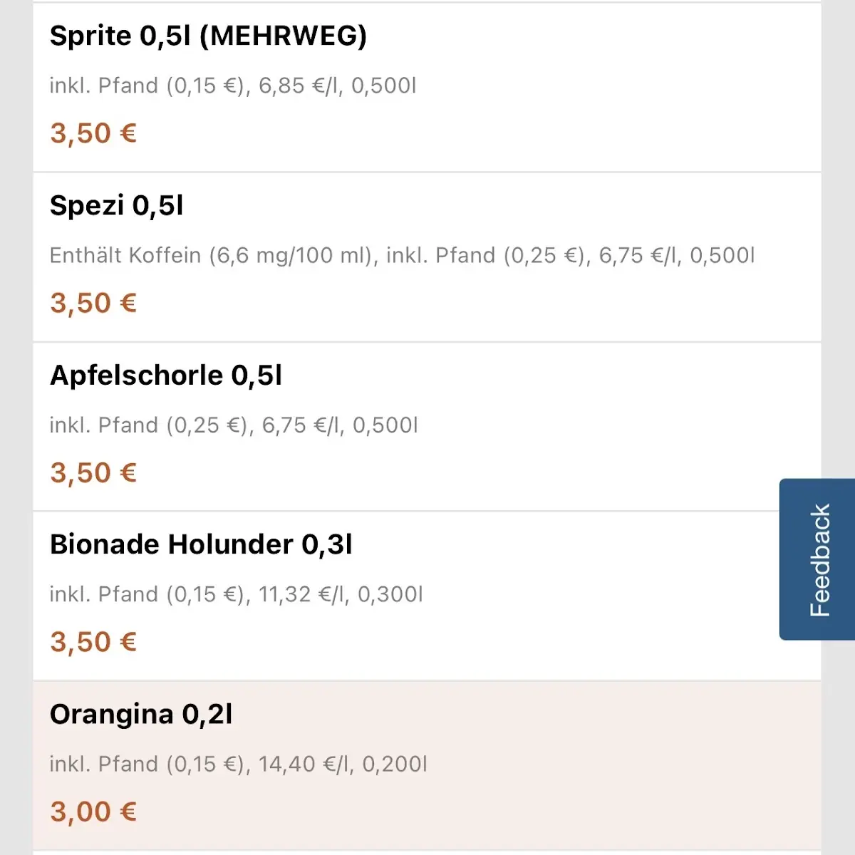Speisekarte photo 8