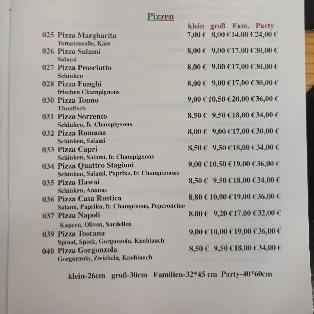 Speisekarte photo 1