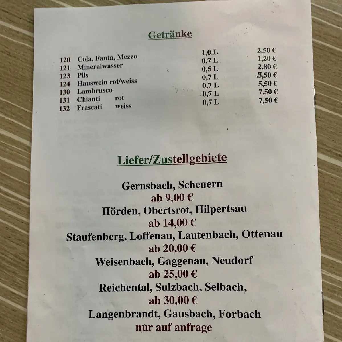 Speisekarte photo 10