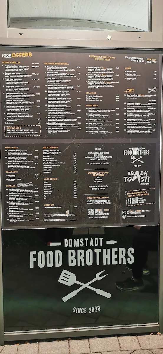 Speisekarte, Domstadt Food Brothers