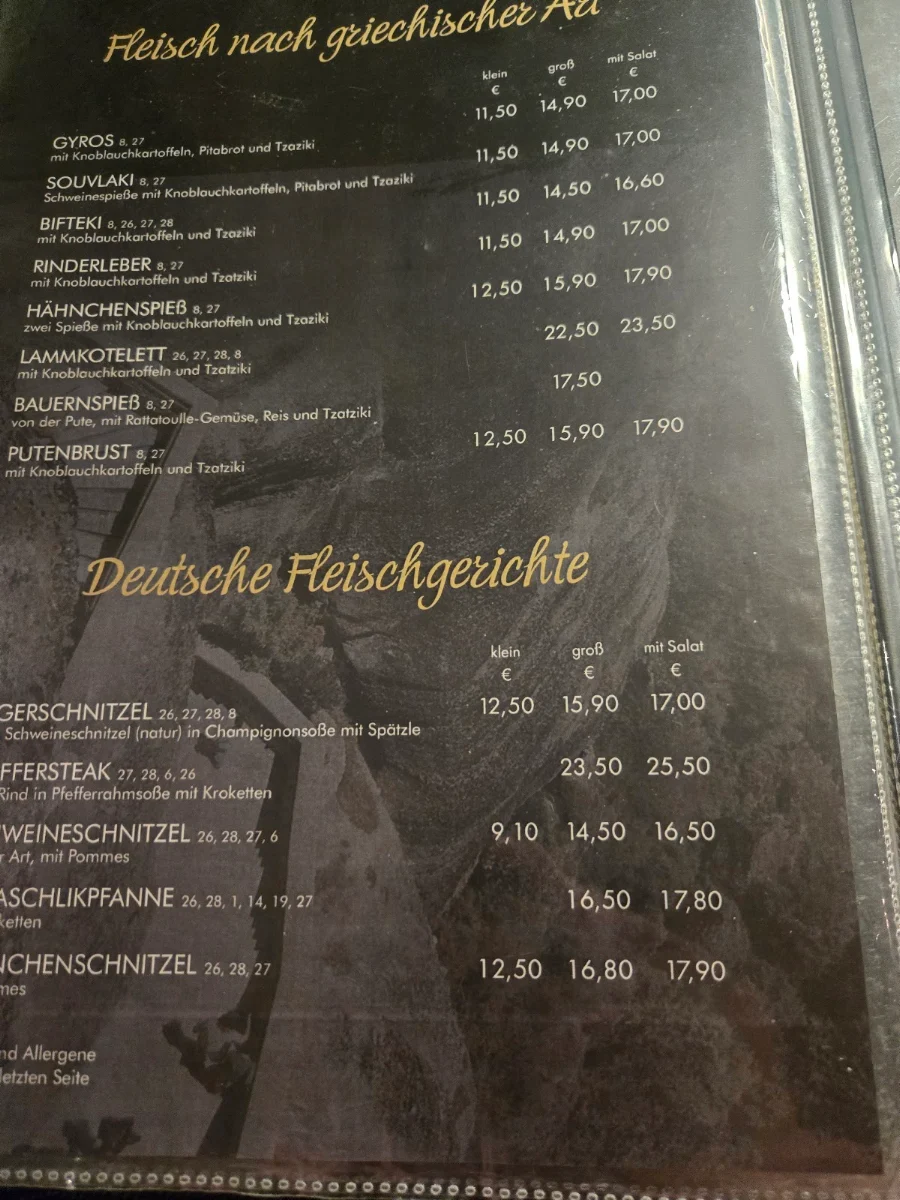 Speisekarte photo 3