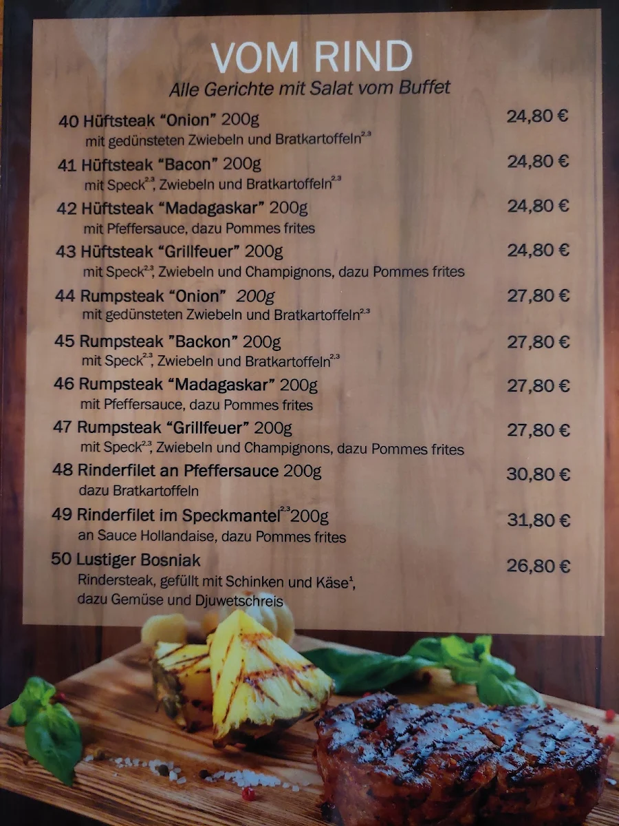 Speisekarte photo 2