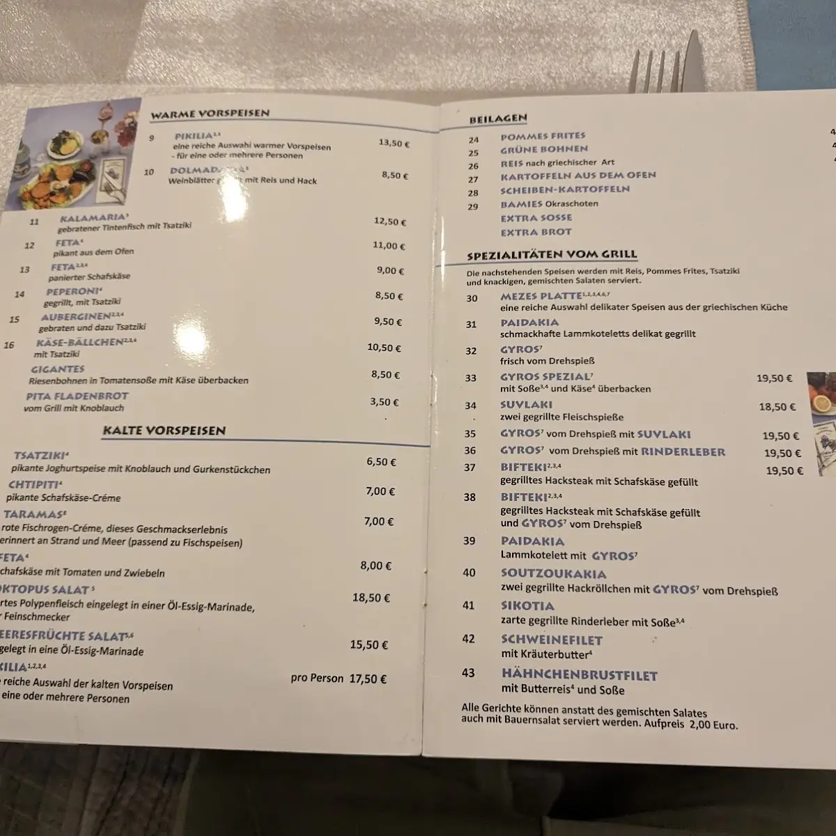 Speisekarte photo 1