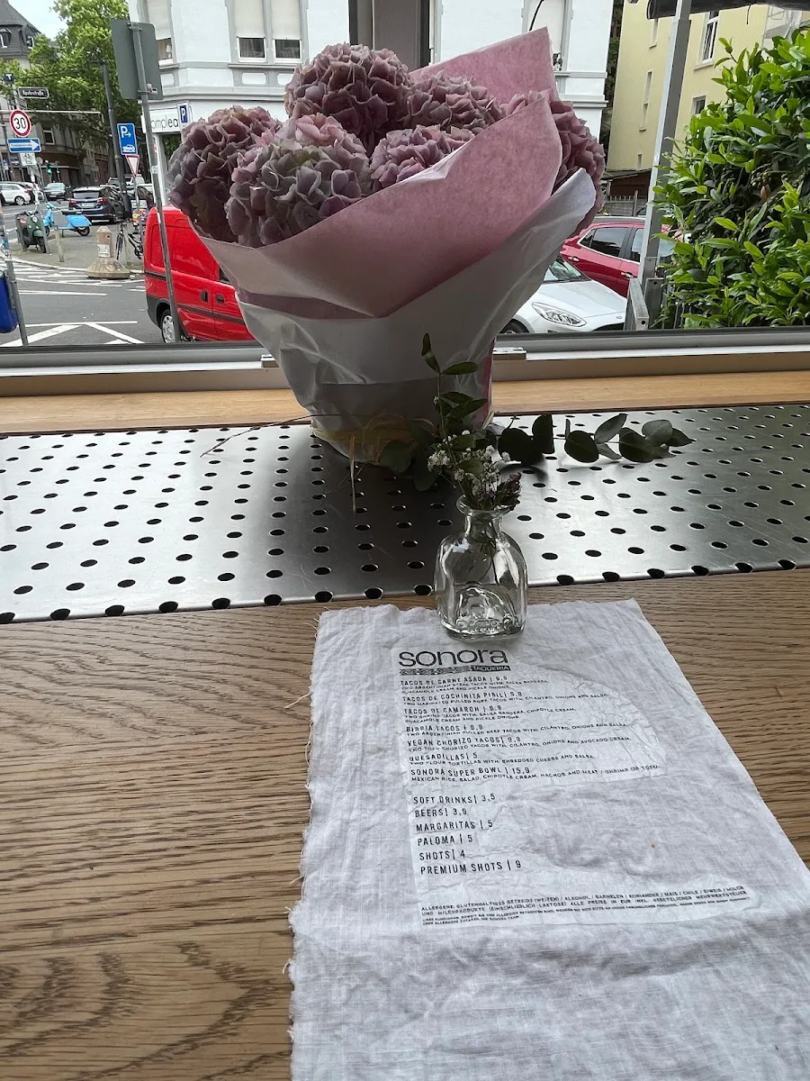 Speisekarte, Sonora Taqueria