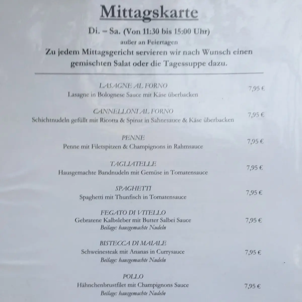 Speisekarte photo 4
