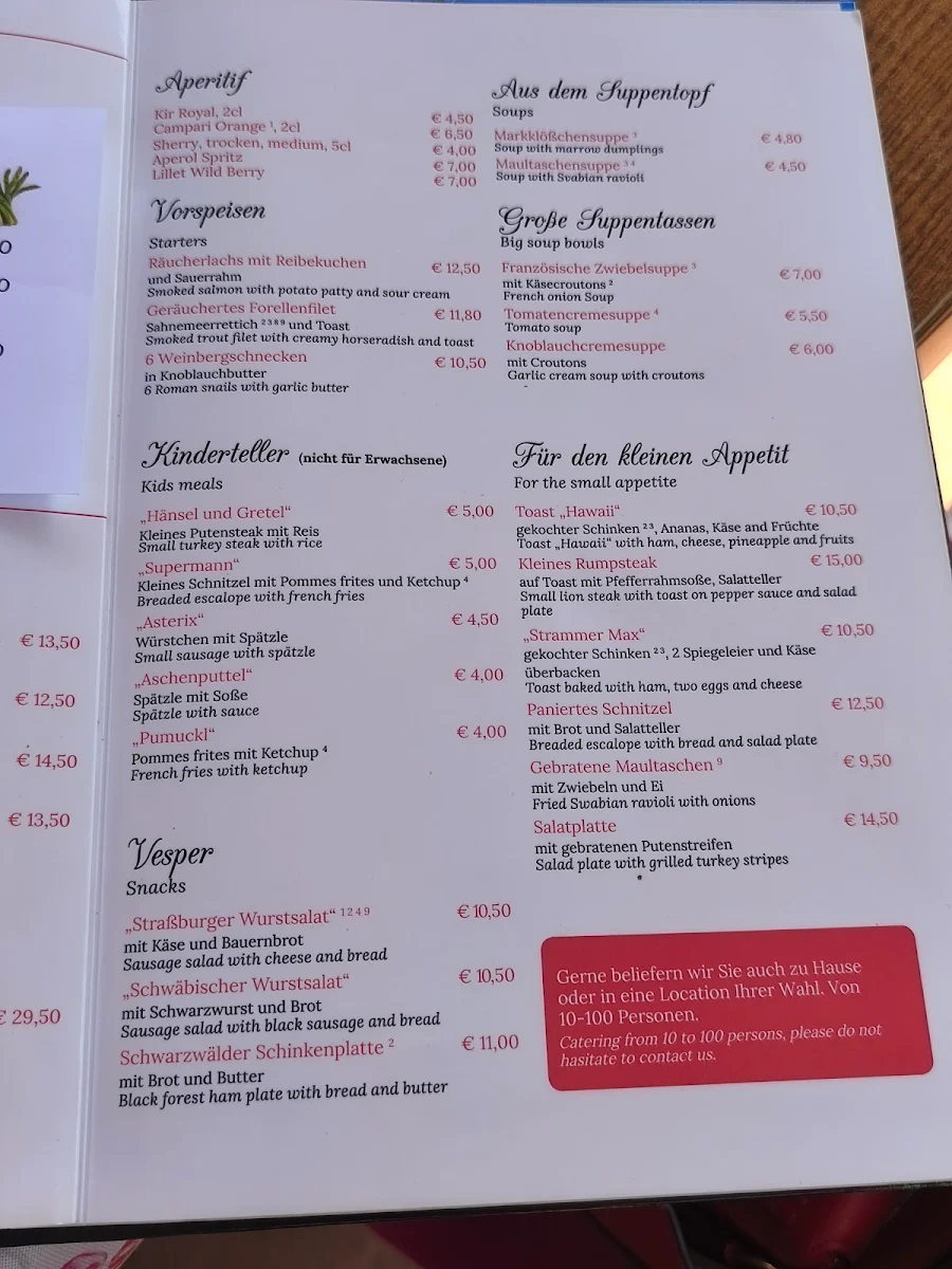 Speisekarte photo 1