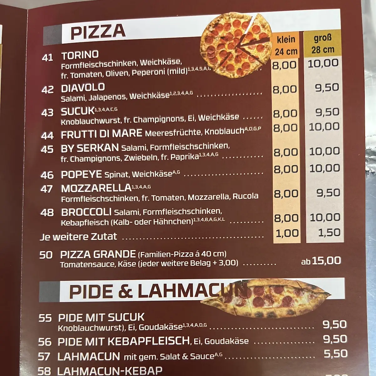 Speisekarte photo 1