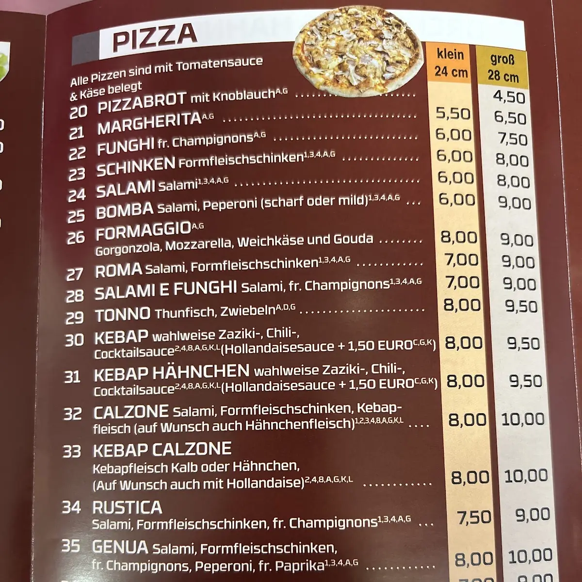 Speisekarte photo 2