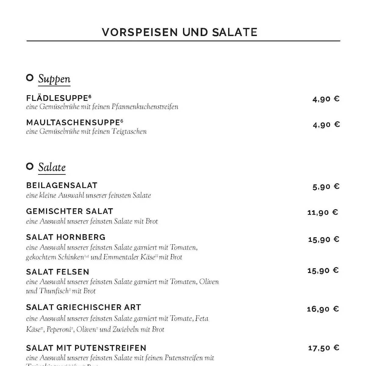 Speisekarte photo 2