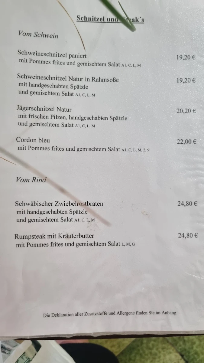 Speisekarte photo 1