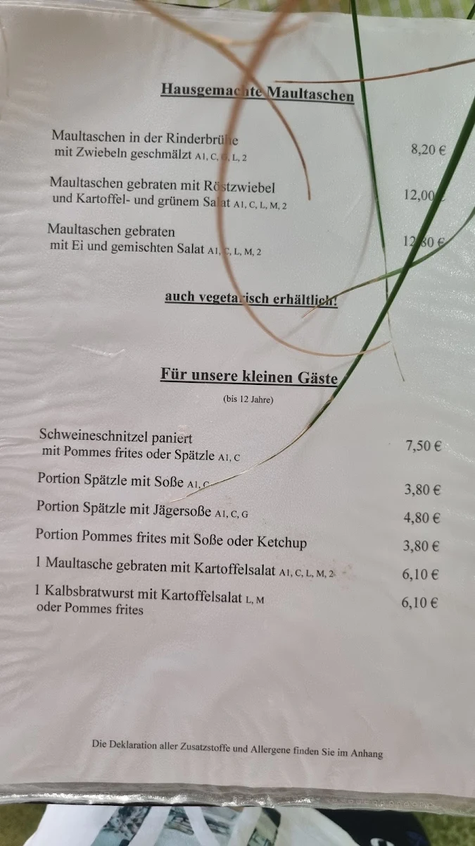 Speisekarte photo 2