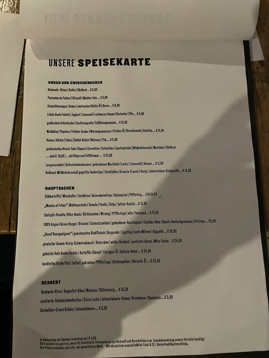 Speisekarte photo 5