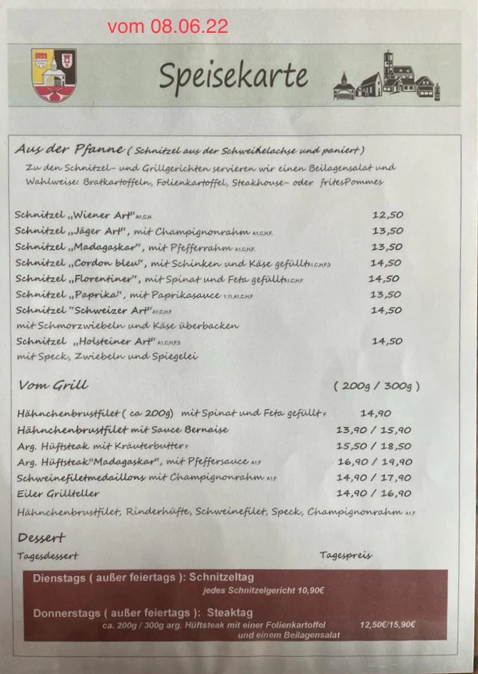 Speisekarte photo 2