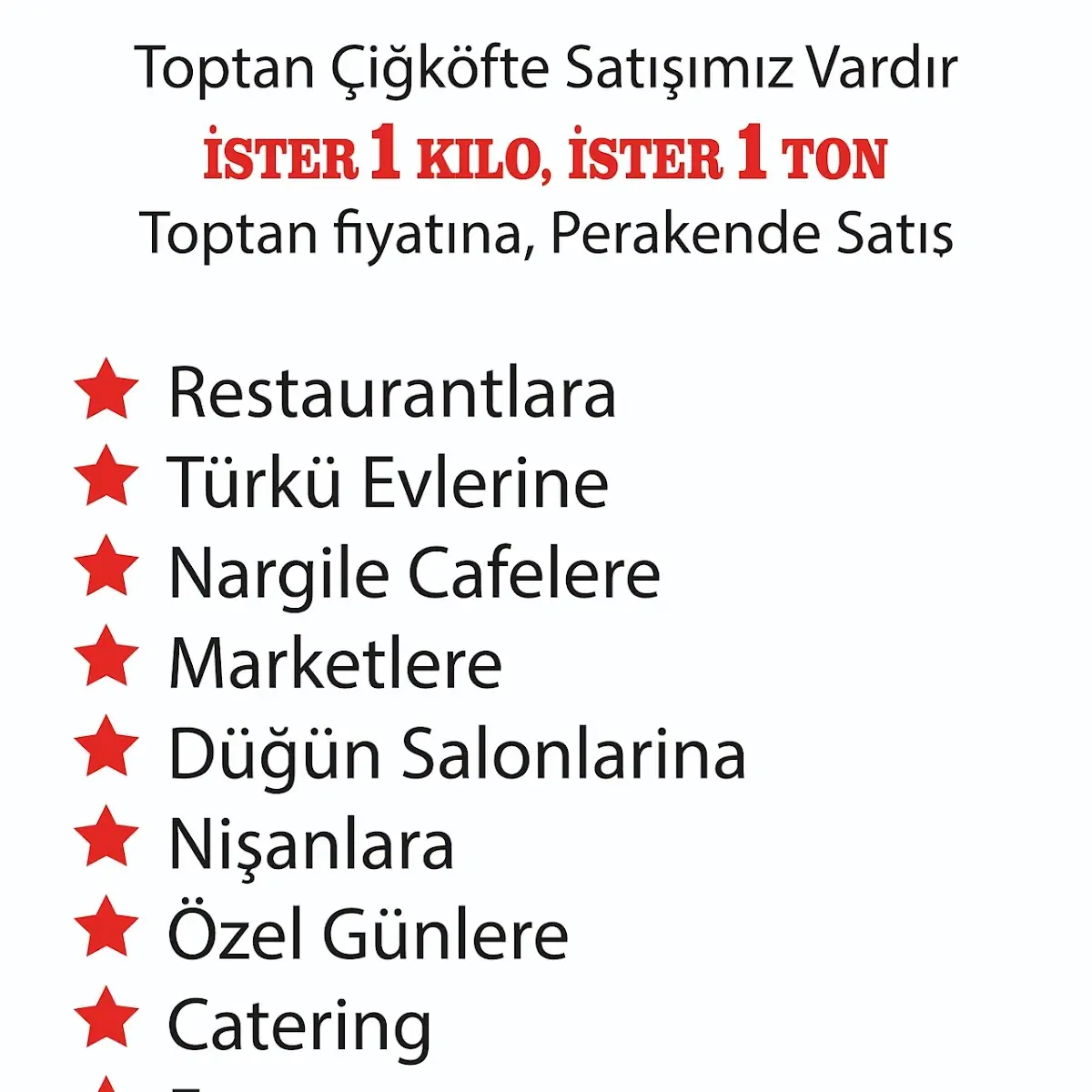 Speisekarte, Cigköfteci ali hanau lieferservice