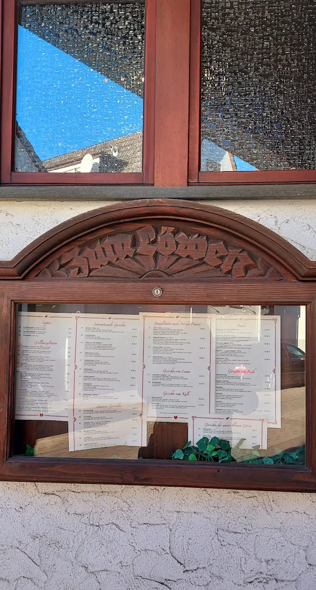 Speisekarte, Gasthaus Zum Löwen