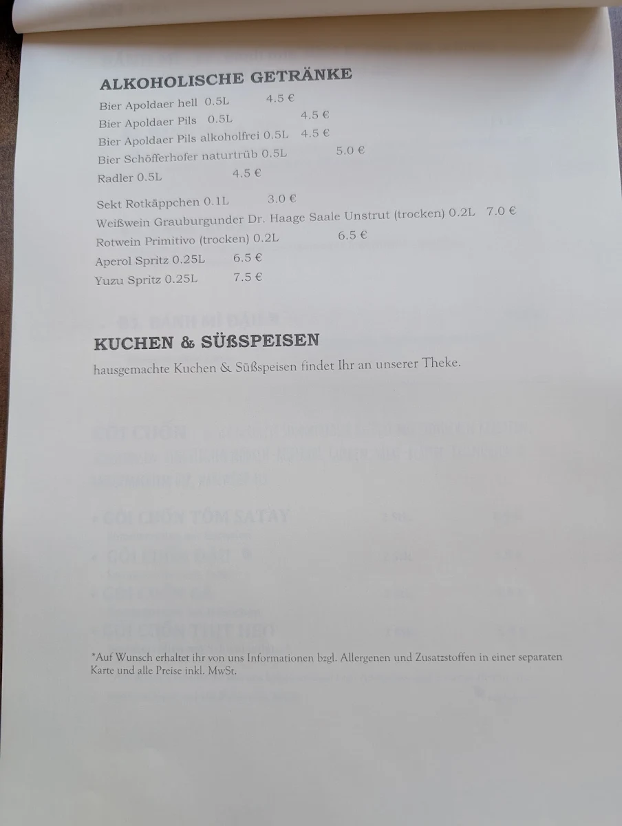 Speisekarte photo 3