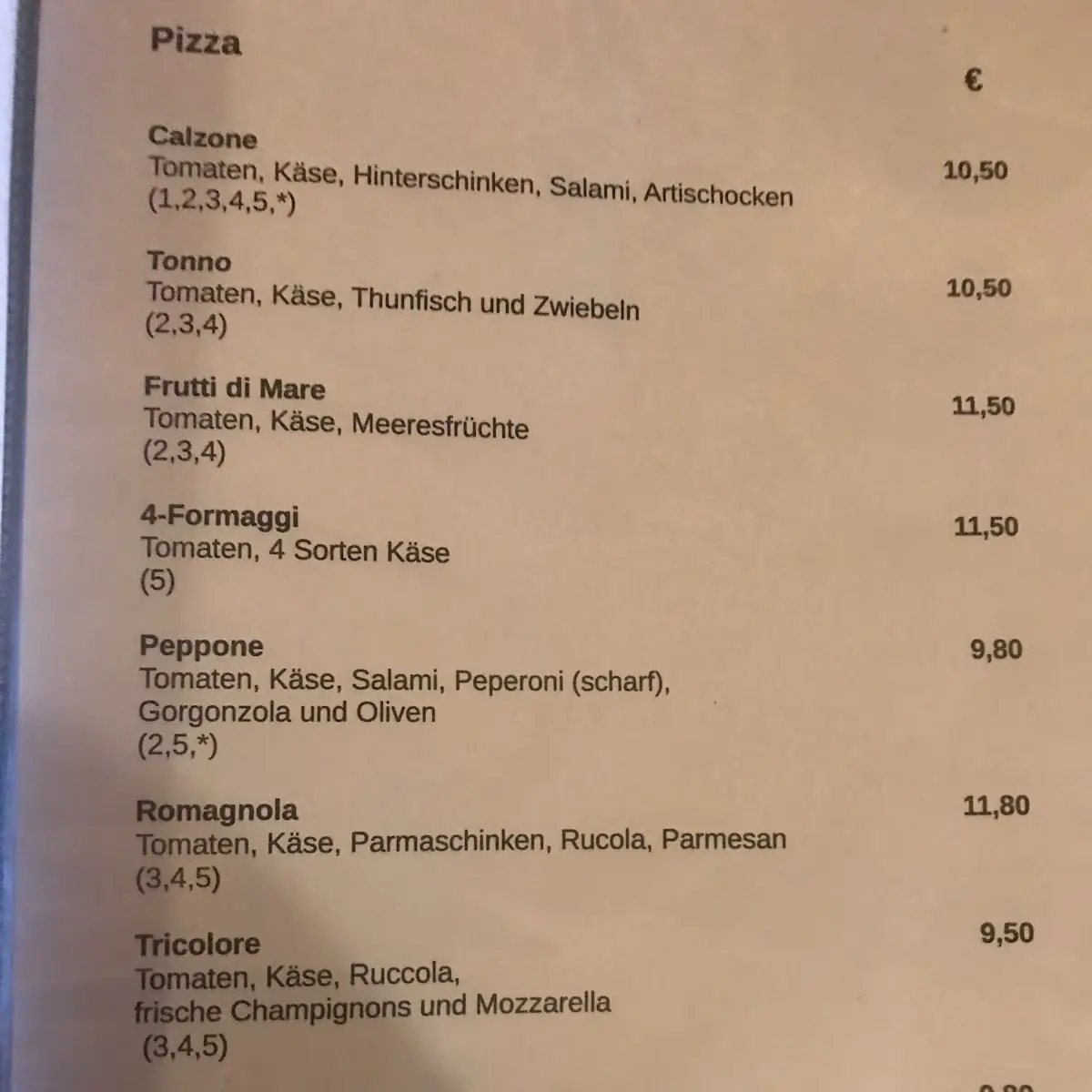 Speisekarte photo 1