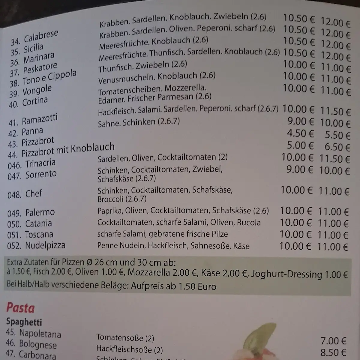 Speisekarte photo 3