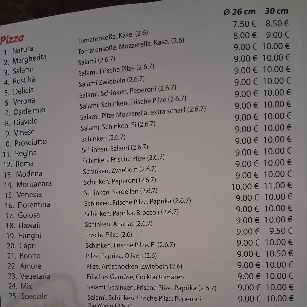 Speisekarte photo 5