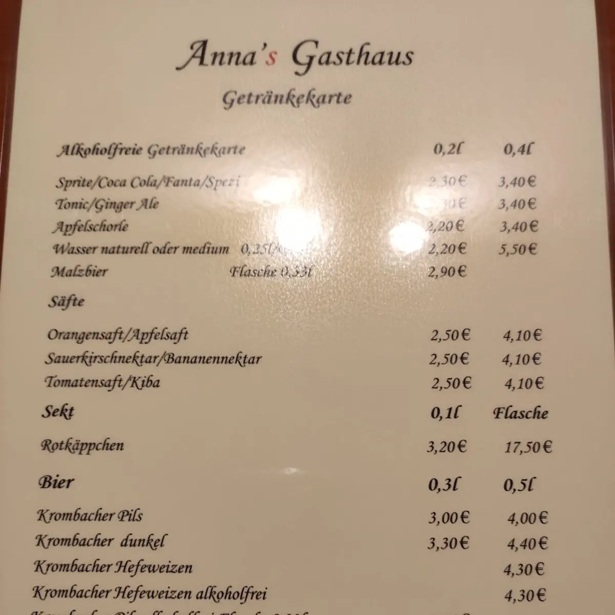 Speisekarte photo 7
