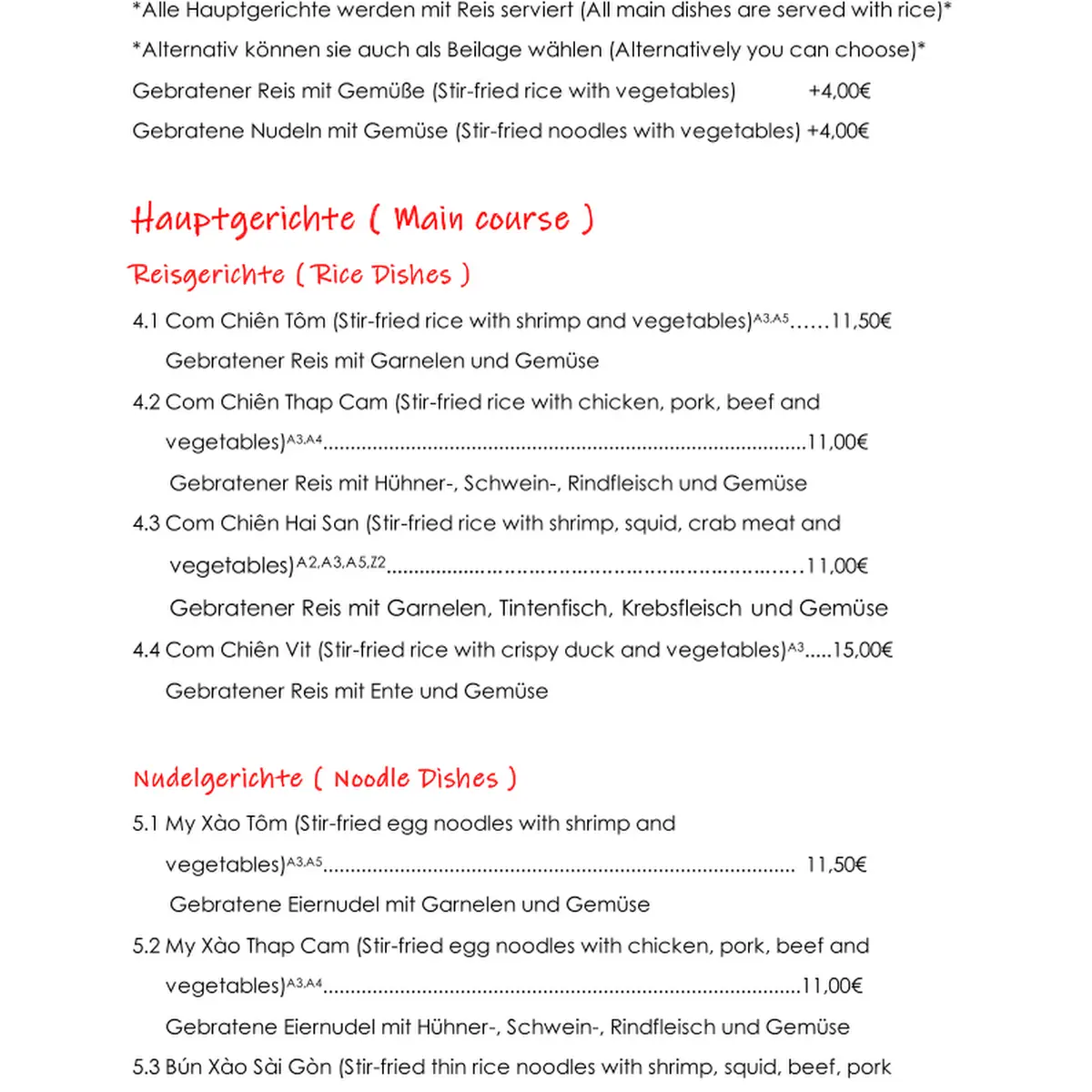 Speisekarte photo 5